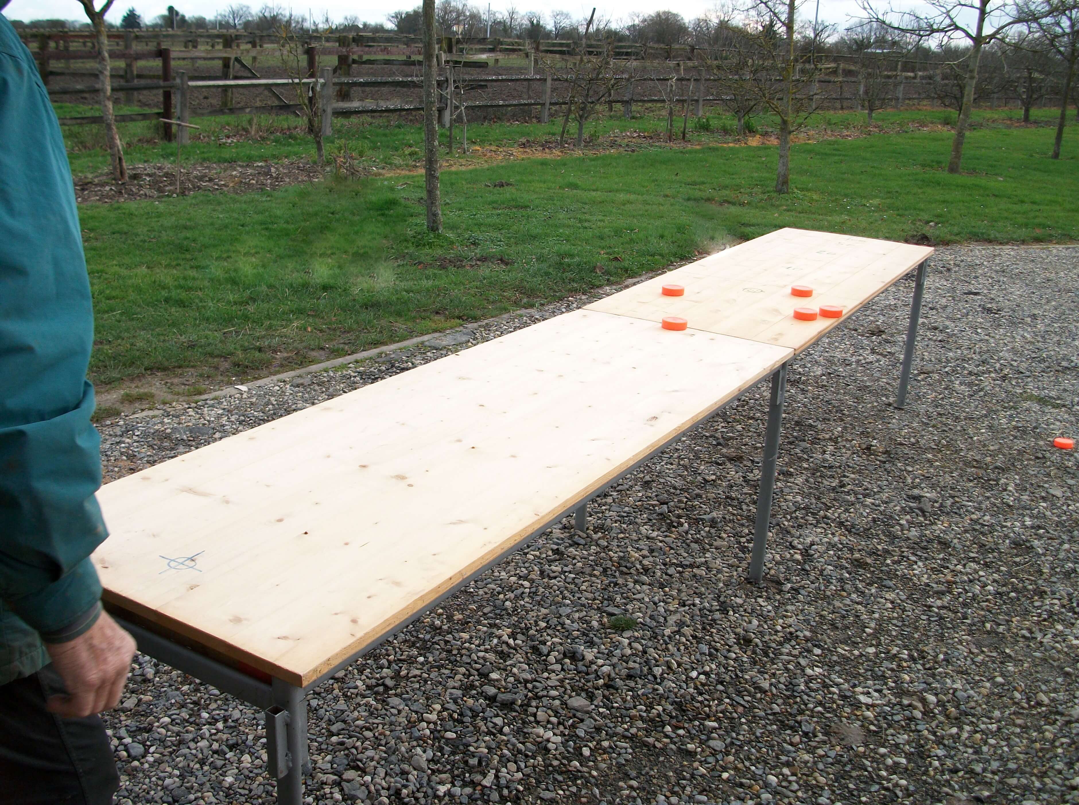 table encastrable plateau bois