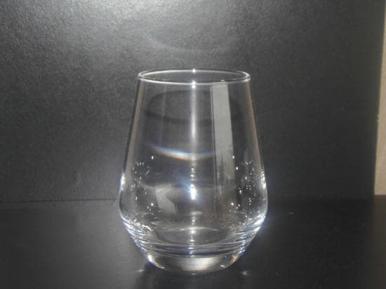 verre a eau forme boule